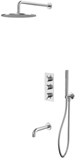 Душевой комплект WHITECROSS Y YSET11NIB, С ВНУТРЕННЕЙ ЧАСТЬЮ, брашированный никель
