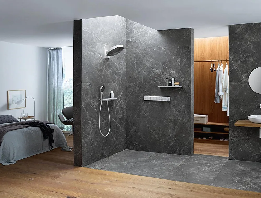 Полка Hansgrohe Rainfinity 26844700 Sancos — официальный сайт