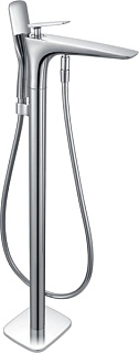 Напольный смеситель для ванны с душем AltroBagno Aperto 020201 Cr, С ВНУТРЕННЕЙ ЧАСТЬЮ, хром