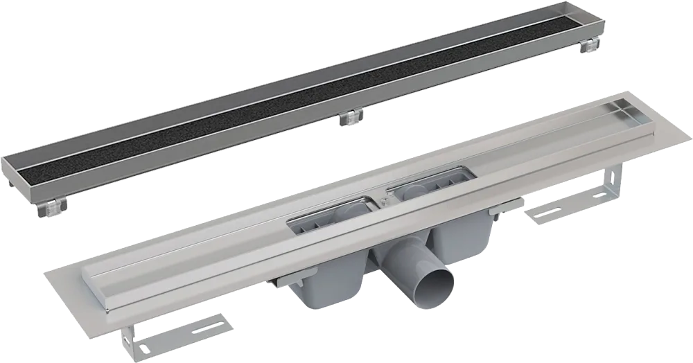 Душевой трап (лоток) AlcaPlast APZ1 APZ6S 650, с опорами, с решеткой FLOOR-650 65 см, под плитку Sancos — официальный сайт