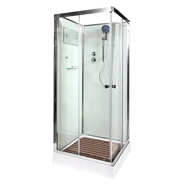 Душевая кабина DTO K409 90х90, профиль хром, стекло прозрачное