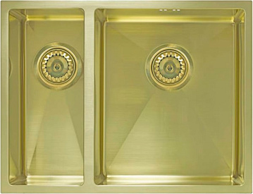 Мойка кухонная Seaman Eco Marino SME-575DL-GS.A L, gold satin