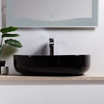 Накладная раковина BelBagno BB1435-NERO