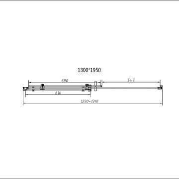 Душевой уголок Vincea Como-N VSR-4CN9013CGB 130х90, профиль матовый черный, стекло тонированное серо