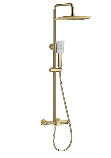 Душевая стойка Wonzon & Woghand WW-AE33110-BG, брашированное золото