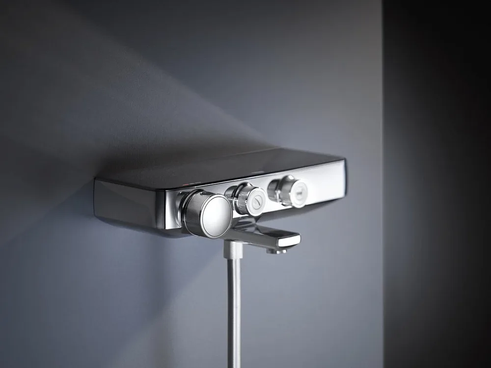 Термостатический смеситель Grohe Grohtherm SmartControl 34718000, для ванны с душем Sancos — официальный сайт