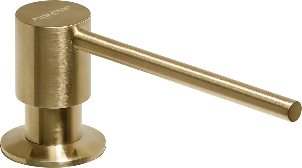 Дозатор для кухонной мойки AltroBagno Flusso 080502BG матовое золото Sancos — официальный сайт