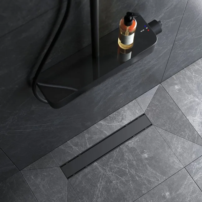 Душевой трап (лоток) AM.PM PrimeFlow Tile 50 см, черный матовый Sancos — Оригинал
