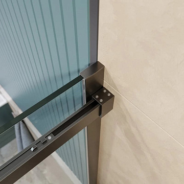 Душевой уголок BelBagno Soft Close-2 AH-1-140/90-C-GM профиль оружейная сталь