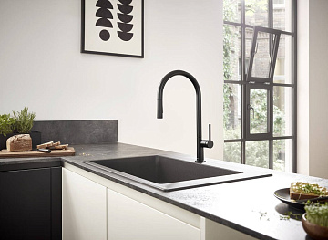 Смеситель для кухни Hansgrohe Talis M54 72800670 матовый черный