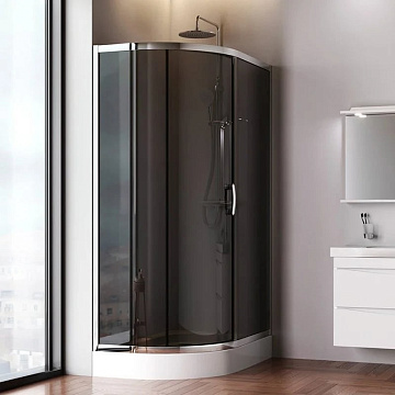 Душевой уголок AM.PM Like W83UG-302U120CG 120x80 профиль хром, стекло тонированное