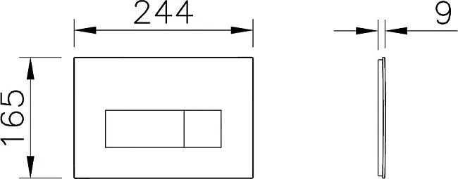 Кнопка смыва VitrA Root Square 740-2395 никель Sancos — Оригинал