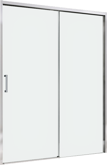 Душевая дверь в нишу Abber Komfort AG93150 150 см, профиль хром, стекло прозрачное