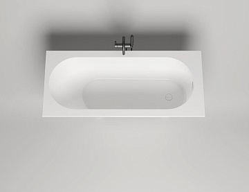 Ванна из искусственного камня Salini Ornella Kit S-Sense 170x70 см, встраиваемая, белая, на ножках, 