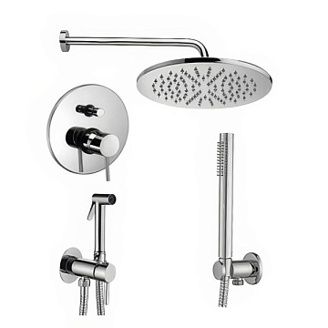 Комплект для ванной Paffoni Light KITZLIG015CR С ВНУТРЕННЕЙ ЧАСТЬЮ, хром