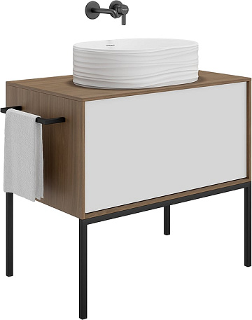 Накладная раковина KERAMA MARAZZI Sabbia 50 белая матовая