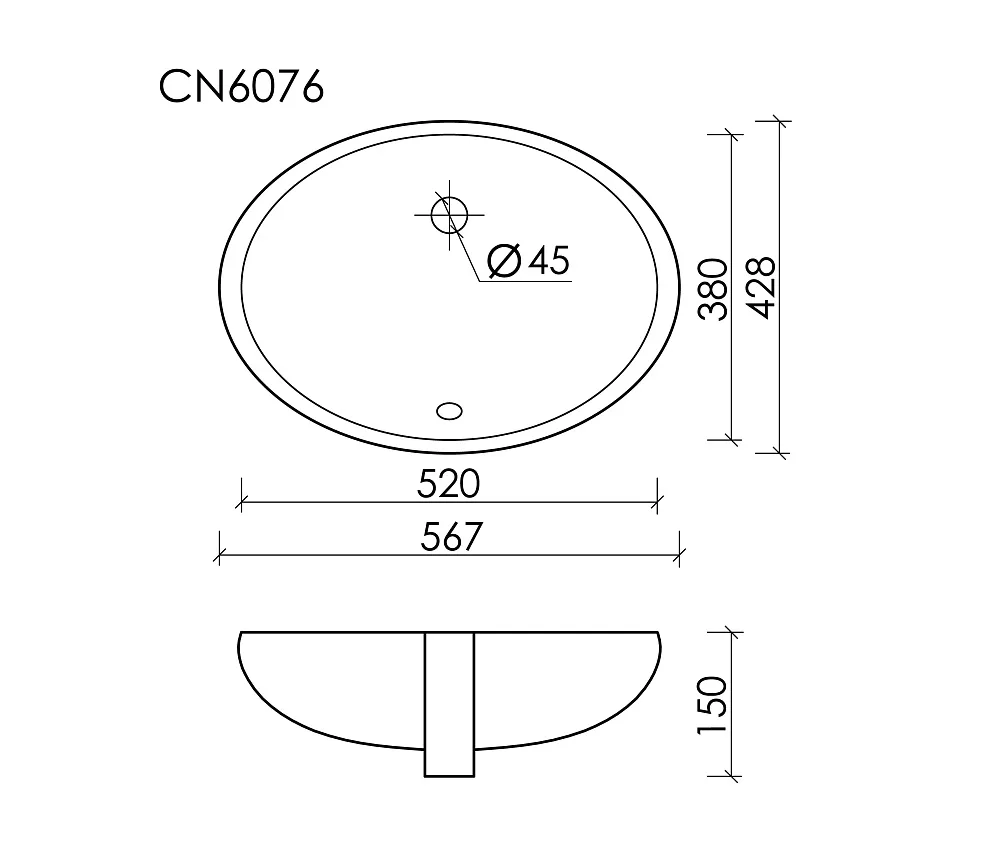 Встраиваемая раковина Ceramicanova Element CN6076  Sancos — официальный сайт