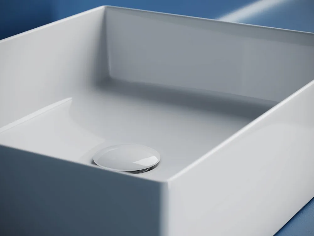 Накладная раковина Ceramicanova Element CN6069 белая глянцевая Sancos — официальный сайт