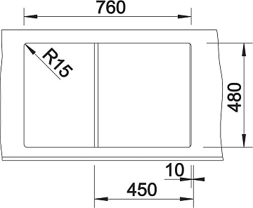 Мойка кухонная Blanco Zia 45S 526013 черная