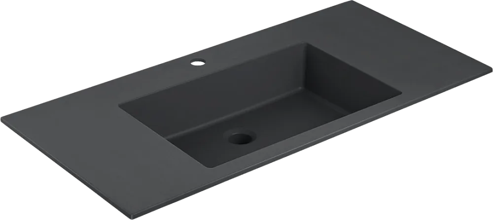 Мебельная раковина Vincea VCB-13100B 100 см, черная Sancos — официальный сайт