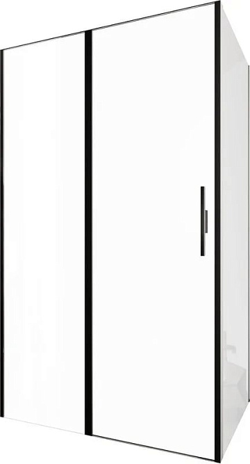 Душевой уголок Allen Brau Priority 120x100, профиль черный браш, стекло прозрачное