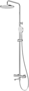 Душевая стойка Cezares Stylus STYLUS-CVD-01, со смесителем и изливом, хром