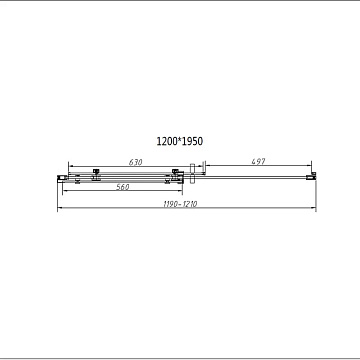 Душевой уголок Vincea Como-N VSR-4CN8012CGB 120х80 см, профиль матовый черный, стекло тонированное с