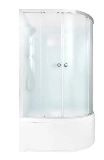 Душевая кабина DTO D120L 120х80, высокий поддон, профиль хром, стекло матовое