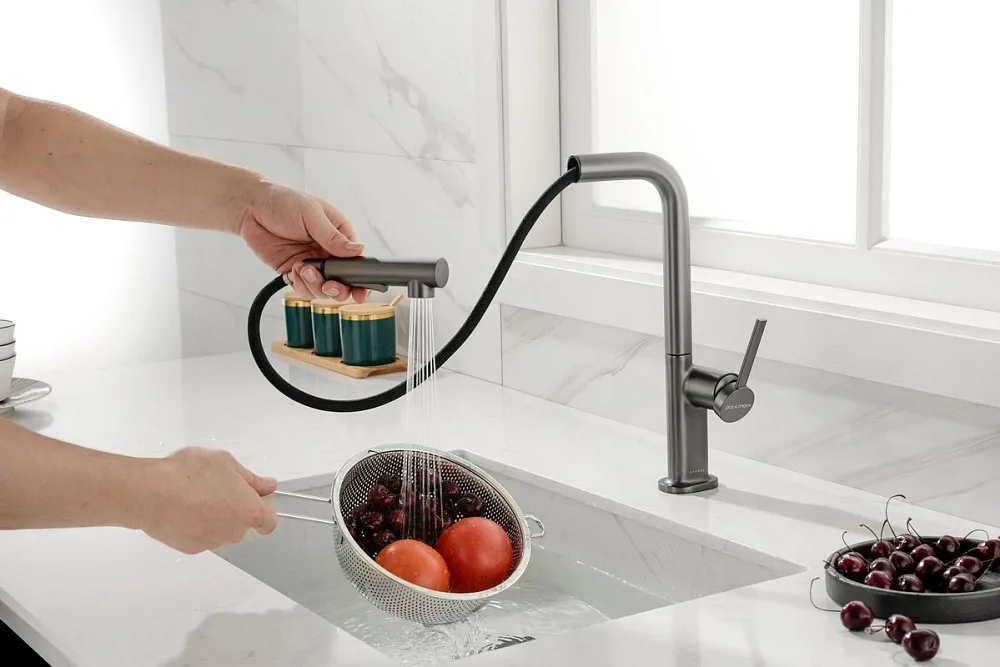 Смеситель для кухни Paulmark Neo Ne214419-B, беретта Sancos — официальный сайт
