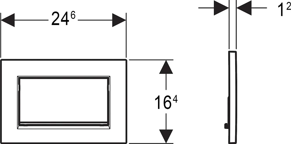 Кнопка смыва Geberit Sigma 30 115.893.14.1 черная матовая, хром глянцевый Sancos — официальный сайт