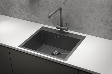 Мойка кухонная Granula 5951, графит матовый