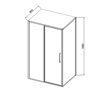 Душевой уголок Vincea Slim VSR-4SLP9012CLG 120х90 см, профиль брашированное золото, стекло прозрачно