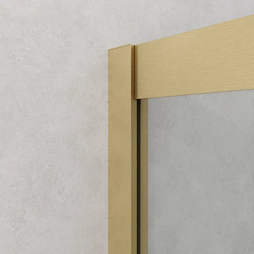 Душевой уголок Cezares Relax RELAX-304-A-2-90-C-BORO 90x90, профиль брашированное золото