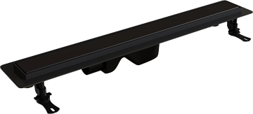 Душевой трап (лоток) RGW Drain Leo-31, черный, 40 см