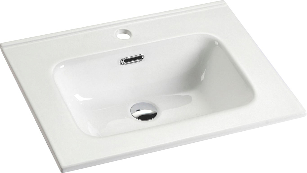 Тумба с раковиной Sancos Smart 60 см белый глянец