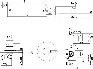 Комплект для ванной Paffoni Light KITLIG011BO006 С ВНУТРЕННЕЙ ЧАСТЬЮ, белый