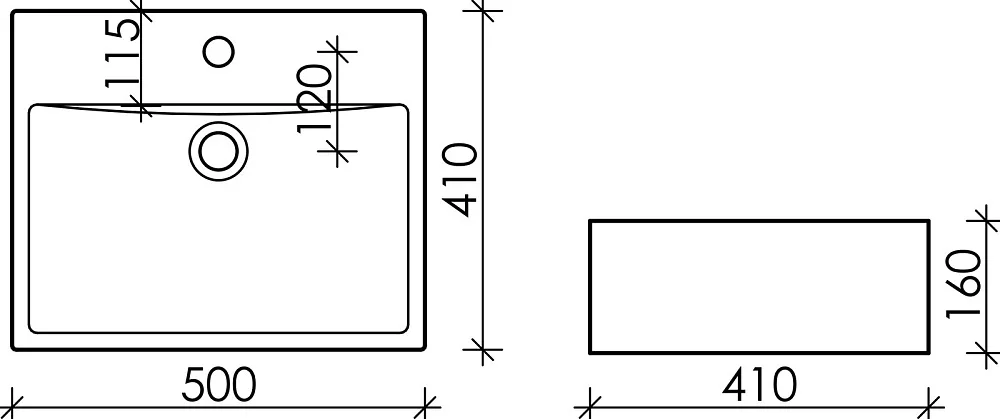 Накладная раковина Ceramicanova Element CN6040 Sancos — официальный сайт