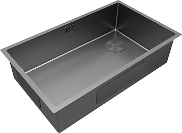 Мойка кухонная Paulmark Next-Skew PM887444-MG серый матовый