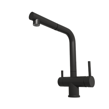 Смеситель для кухни Emar Steel ЕСВ 7017 black