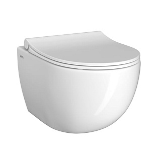 Унитаз подвесной VitrA Sento 7748B003-0075 сиденье 130-003-009 с микролифтом, безободковый, белый