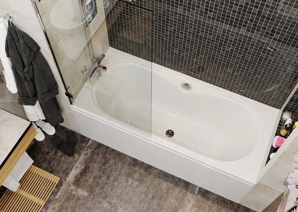 Акриловая ванна Vagnerplast Briana 170x75 см, пристенная, ультрабелая Sancos — официальный сайт