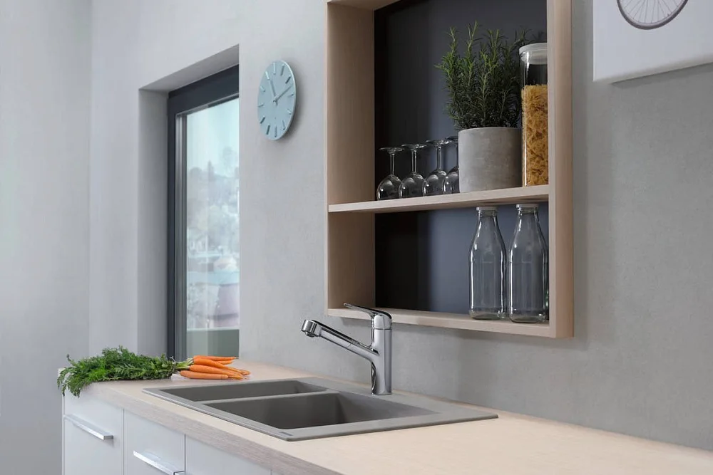 Смеситель для кухни Hansgrohe Focus M42 71814000 хром Sancos — официальный сайт