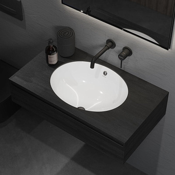Раковина Berges Ego 56x45, глянцевая белая