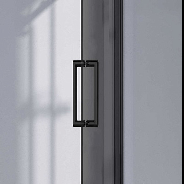Душевая дверь в нишу Vincea Como-N VDS-4CN140CGB 140 см, профиль черный матовый, стекло тонированное