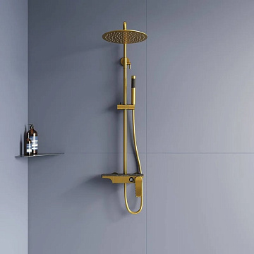 Душевая стойка RGW Shower Panels SP-33G, матовое золото