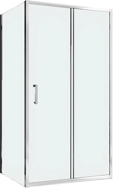 Душевой уголок Abber Schwarzer Diamant AG301505-S605 150x60, профиль хром, стекло прозрачное