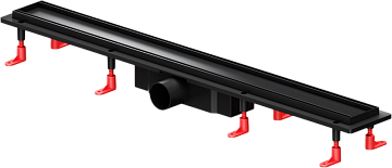 Душевой трап (лоток) AM.PM PrimeFlow Tile 80 см, черный матовый