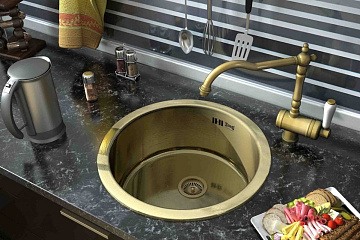 Мойка кухонная Zorg Inox PVD SZR-450 bronze
