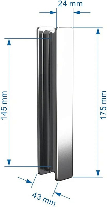 Душевая дверь в нишу Abber Komfort AG90120 120 см, профиль черный, стекло прозрачное
