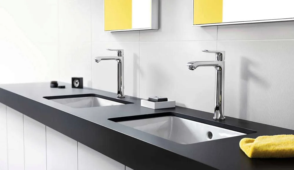 Смеситель для раковины Hansgrohe Metris 31185000 Sancos — официальный сайт